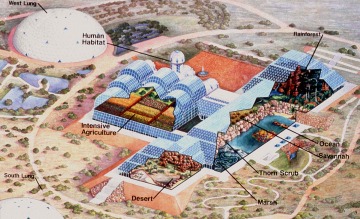 Historisches Foto von Biosphäre 2
